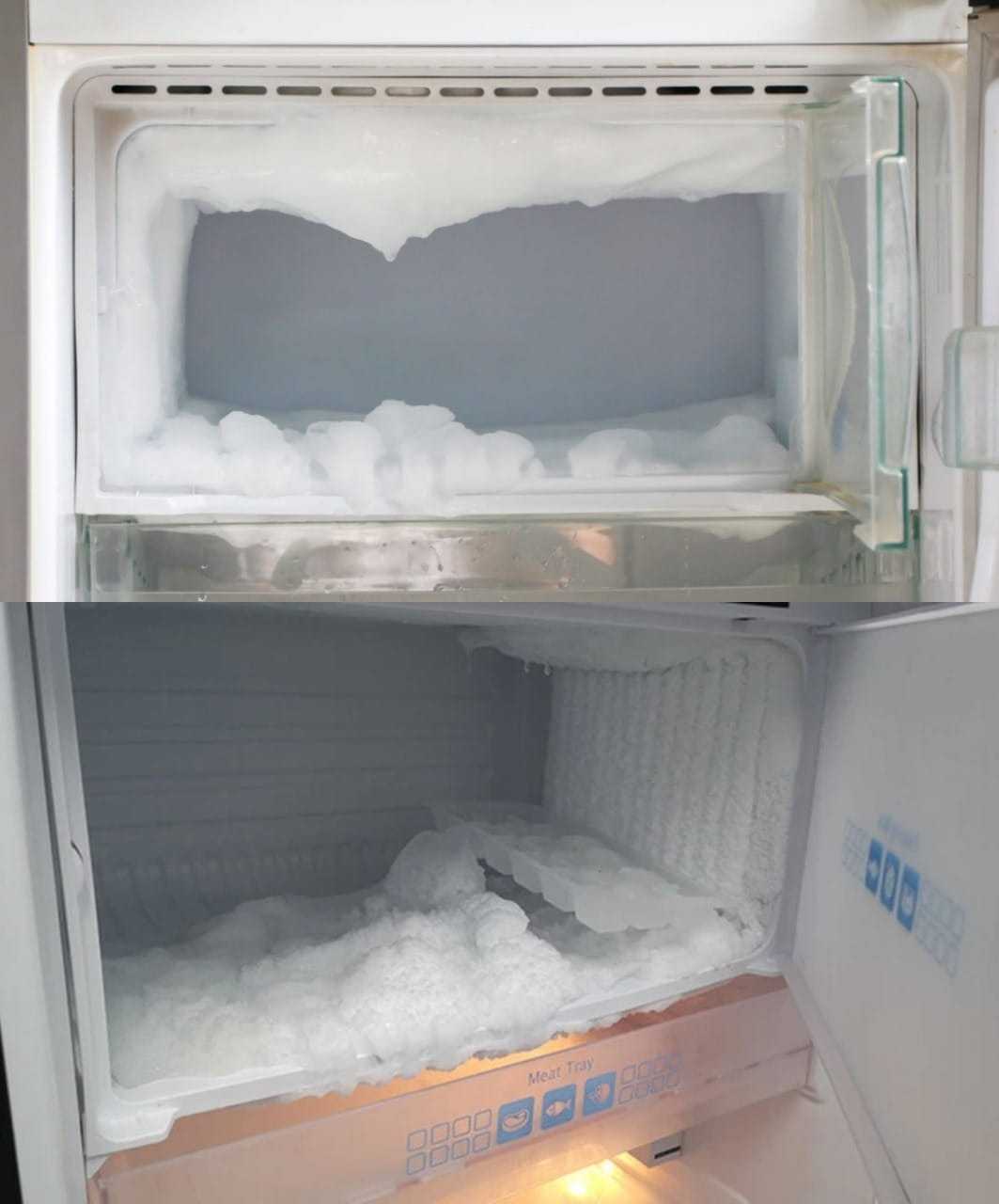 Tip for defrosting a freezer: the ice will disappear without unplugging it