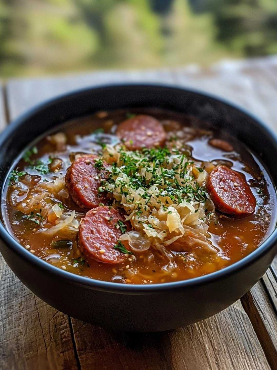 Kielbasa and Sauerkraut Soup