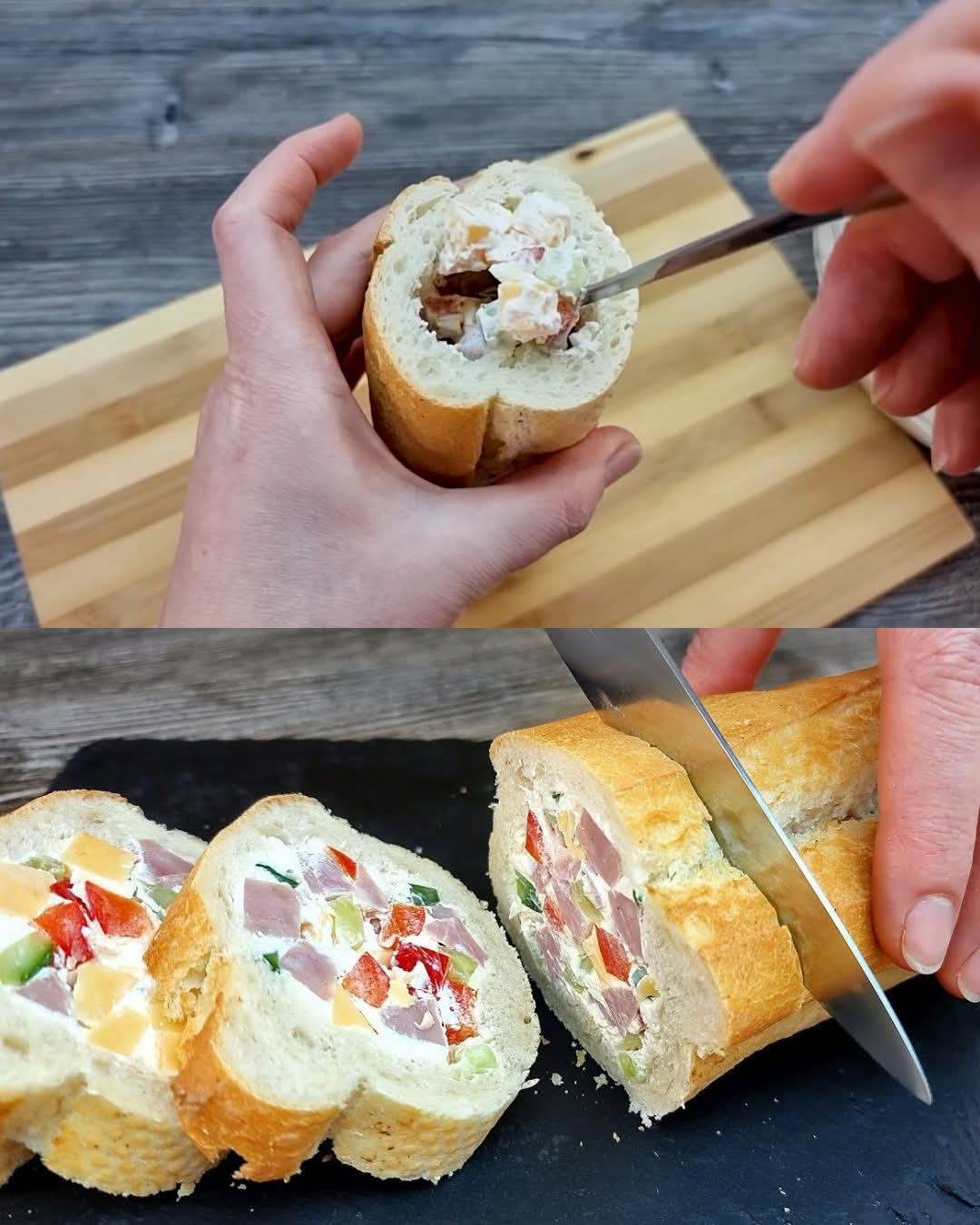 Delicious Baguette Snack