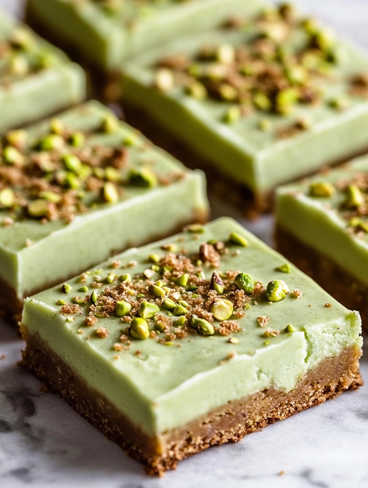 Sweet Pistachio Sugar Cookie Bars