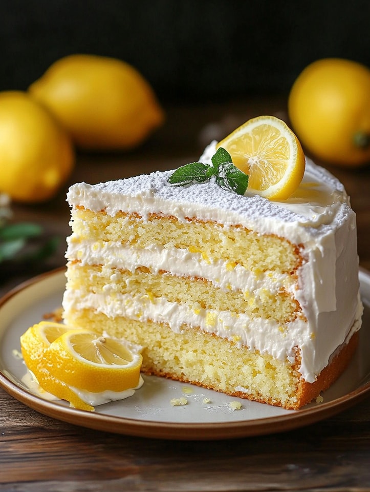 Italian Lemon Cream Cake – Simply Divine!