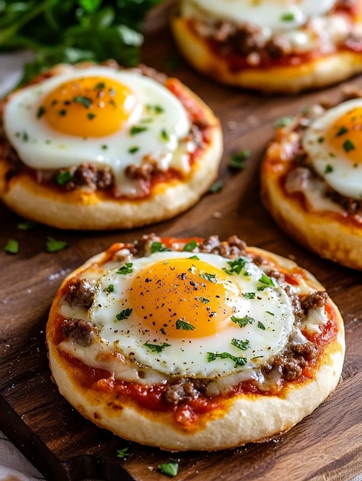 Mini Breakfast Pizzas