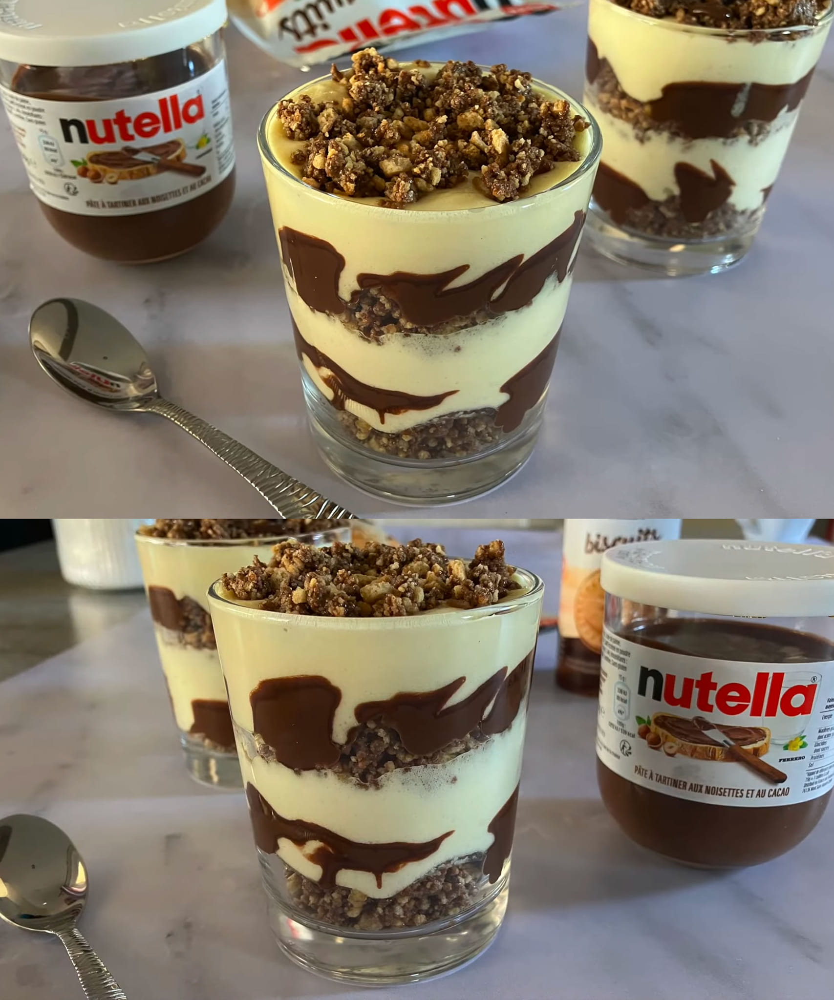 Nutella-Mascarpone Tiramisu ready in 5 minutes!