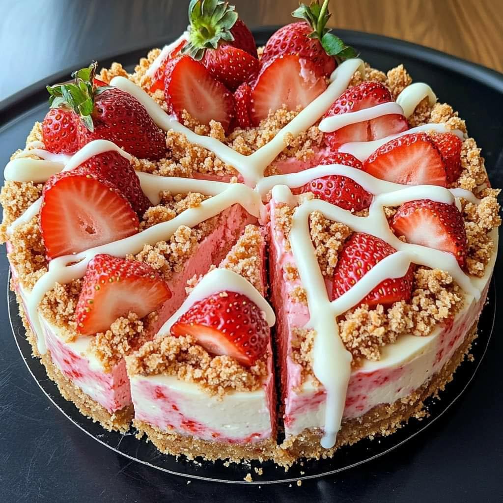 Strawberry Krunch Cheesecake