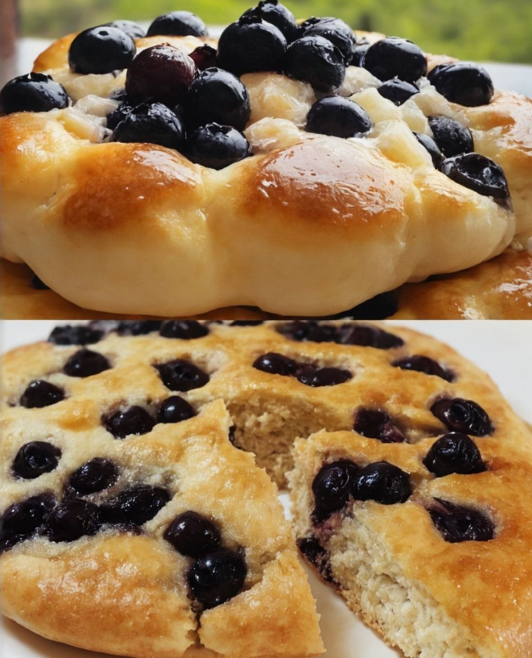 Blueberry Fluffy Cottage Cheese Cloud Bread