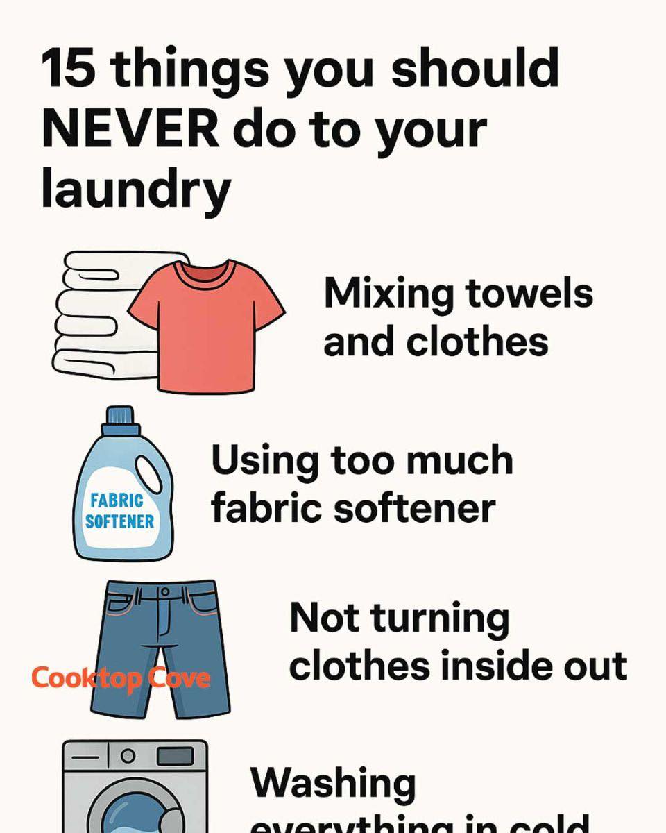 15 things you should NEVER do to your laundry