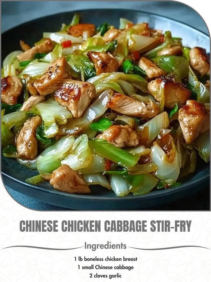 Chinese Chicken Cabbage Stir-Fry