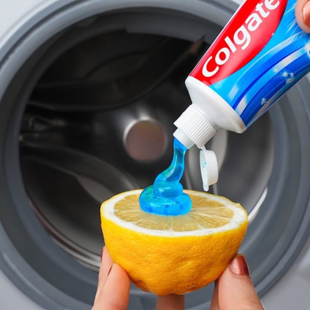 Do This and Your Washing Machine Will Be Like New! It’s Amazing – Lemon & Toothpaste Hack