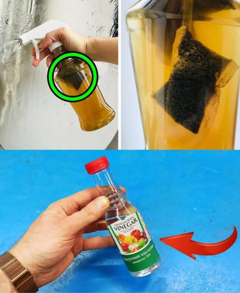 With a bottle of alcohol vinegar the bathroom will be shiny and like new again!