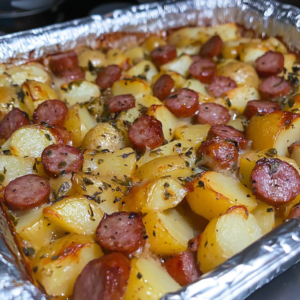 Smoked Sausage and Potato Bake Recipe