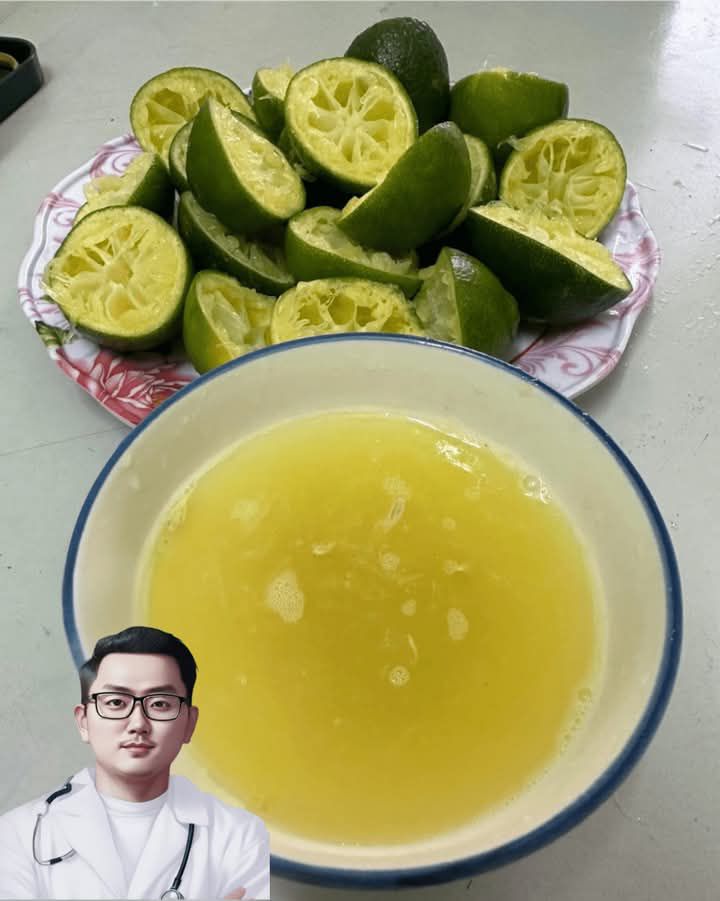 Good morning with a bowl of lemon juice. Lemon when entering the body turns into alkaline and alkalizes the body very strongly.