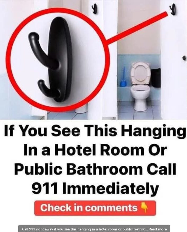 “The Hidden Sign of Danger: What to Do If You Spot This Suspicious Object in a Hotel or Public Restroom”