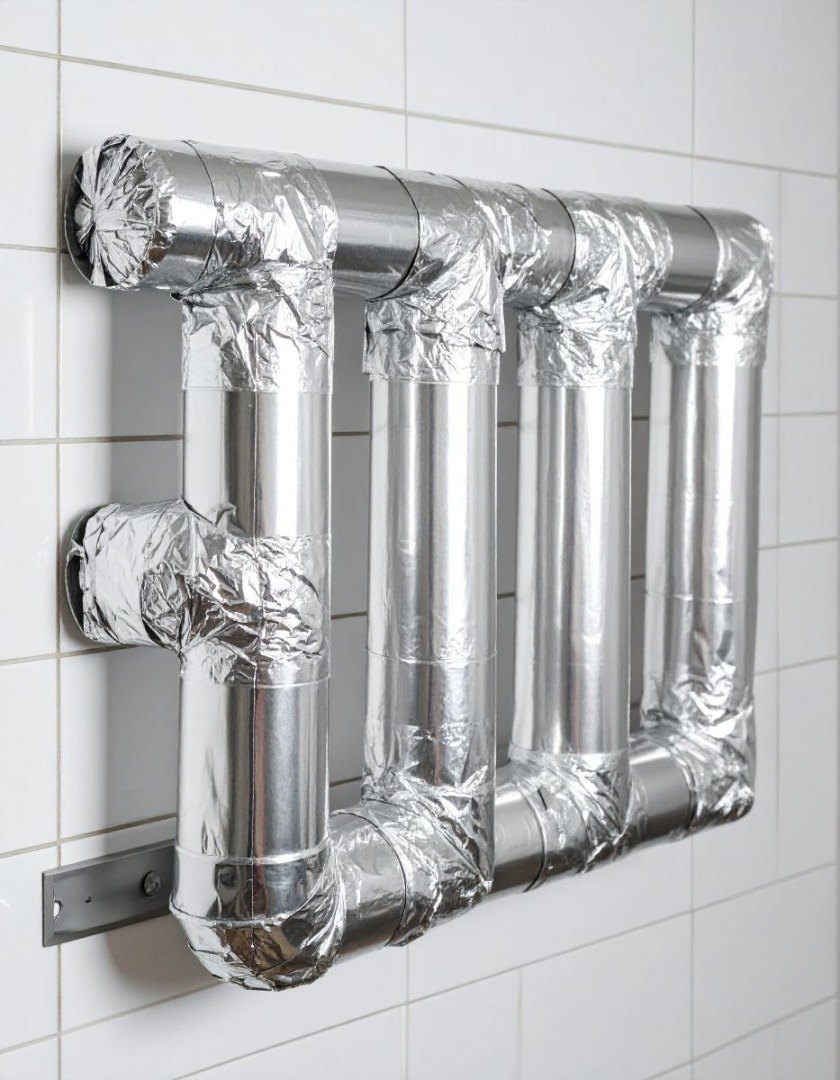 My grandpa advised me to wrap aluminum foil around the bathroom drain pipes. Here’s why.