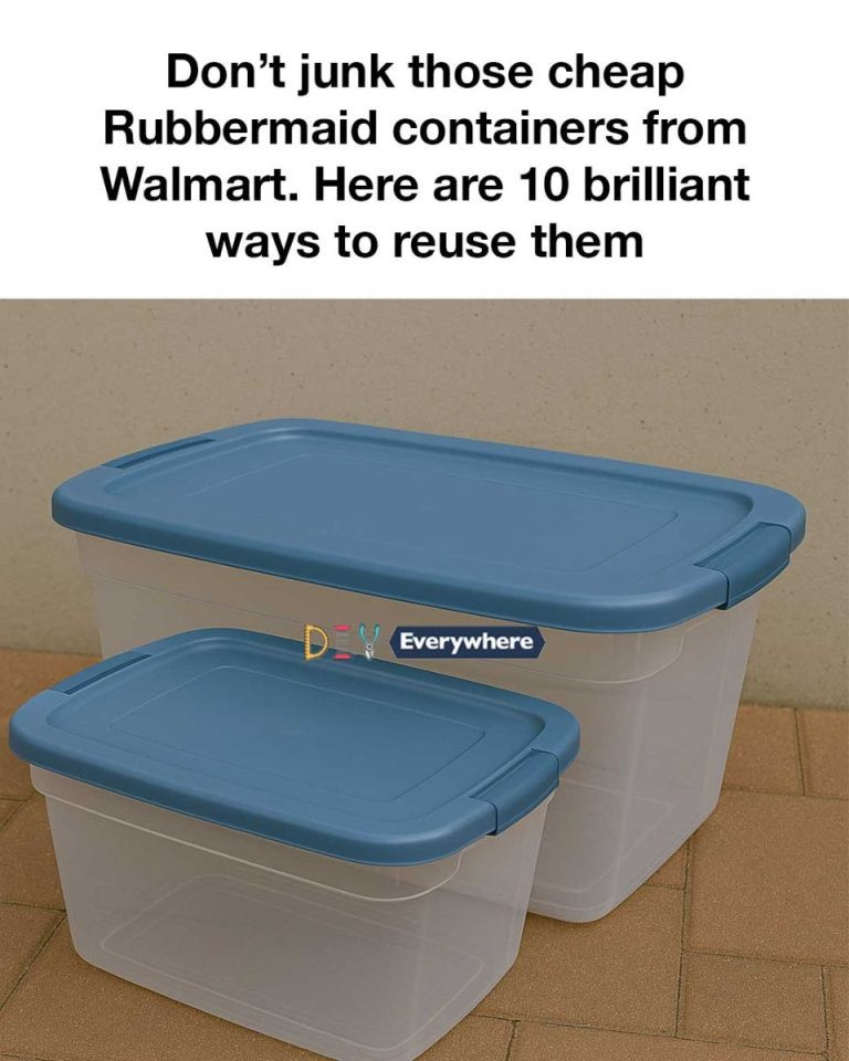 Don’t junk those cheap Rubbermaid containers from Walmart. Here are 10 brilliant ways to reuse them