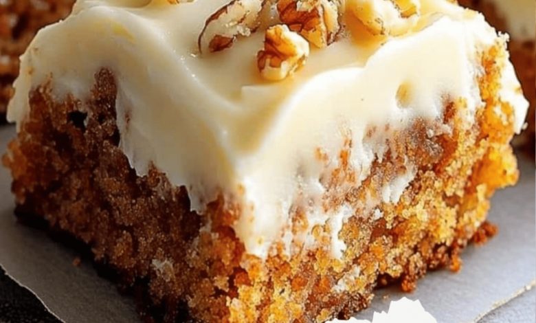 Carrot Cake Bars with Cream Cheese Frosting