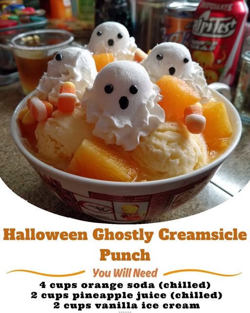 Ghostly Creamsicle Punch