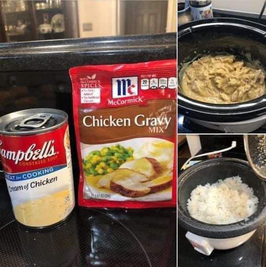 Creamy Chicken over Rice or Noodles