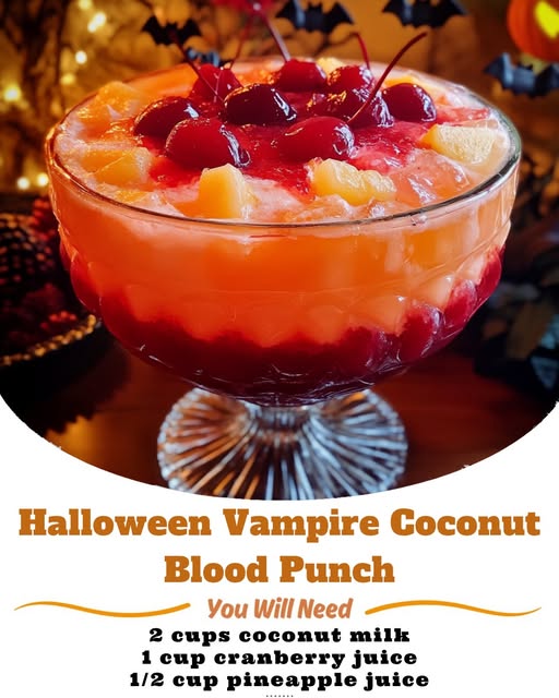Halloween Vampire Coconut Blood Punch