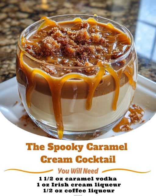 The Spooky Caramel Cream Cocktail