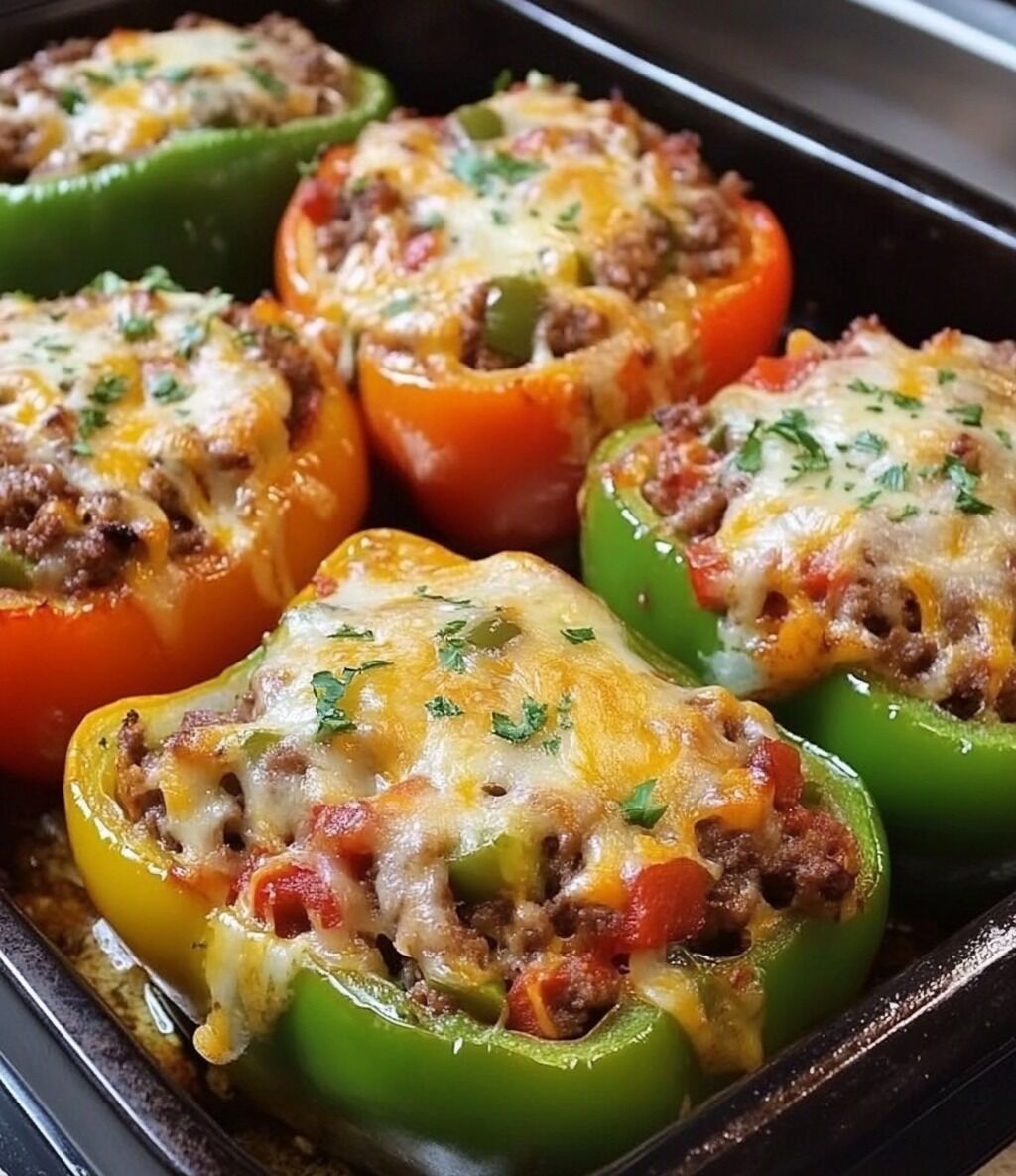Philly Cheesesteak Stuffed Peppers