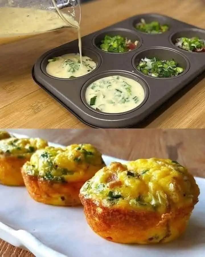 Vegetable Omelet Muffins for Kids Recipe