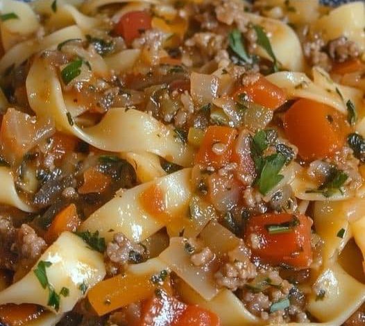 Italian Drunken Noodles: A Hearty & Flavorful One-Pan Meal