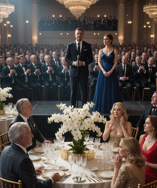 “At My Father’s Retirement Dinner, He Pushed Me Out of the VIP Table — Then My Quiet Husband Revealed Who He Really Was, and the Room Turned on a Dime”