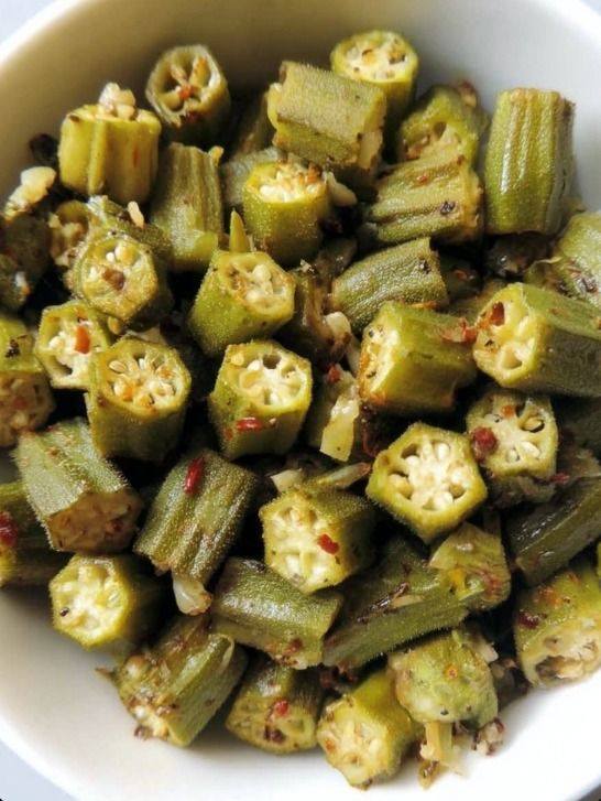 Garlic Roasted Okra