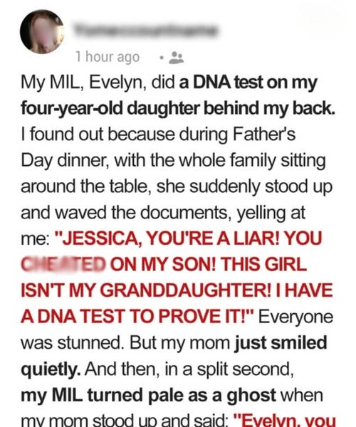 She Accused Me of Lying About My Daughter at a Family Dinner—Then My Mother Dropped the Truth