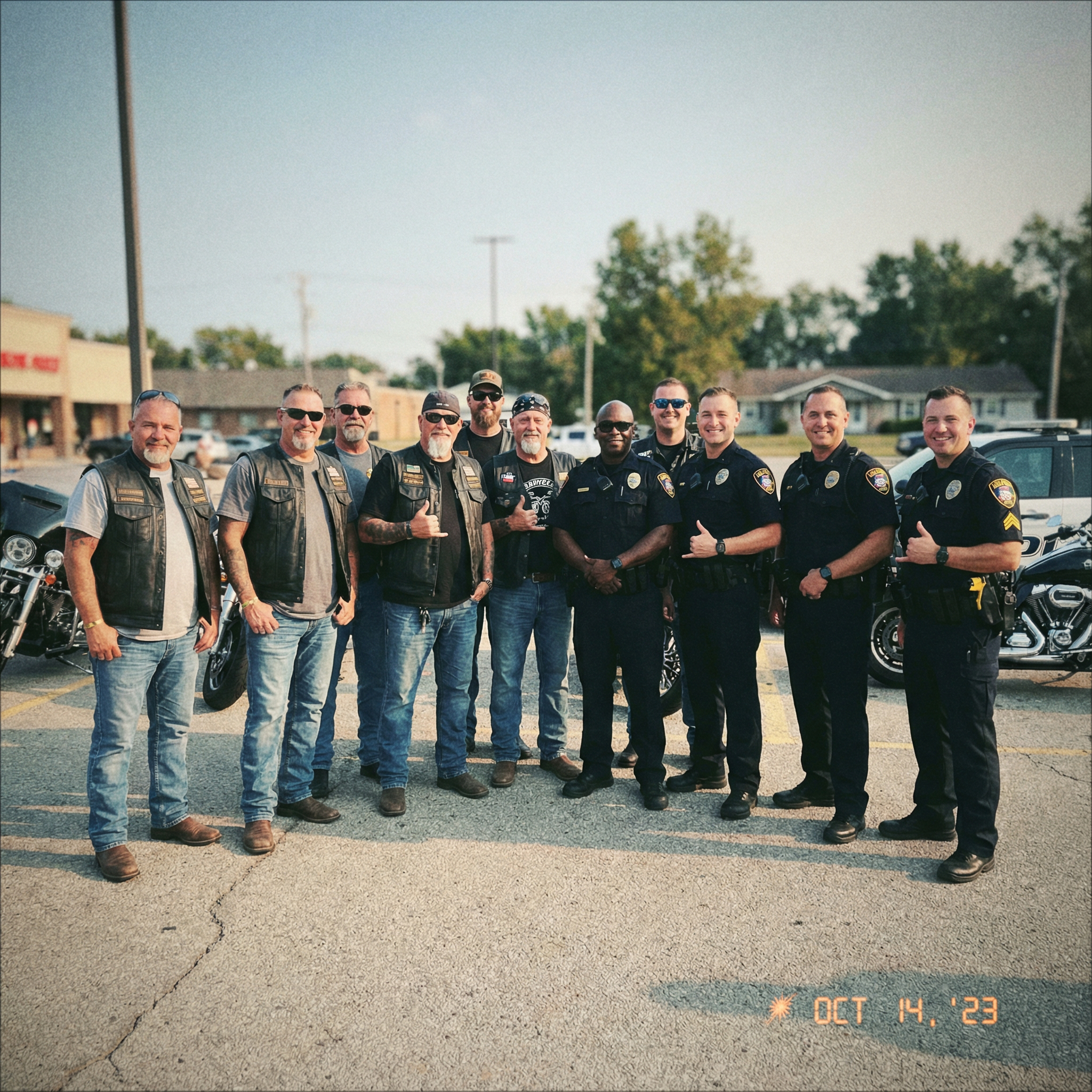 We Arrested 5 Bikers For Stalking A Widow Until Her Little Son Ran Outside Screaming The Truth