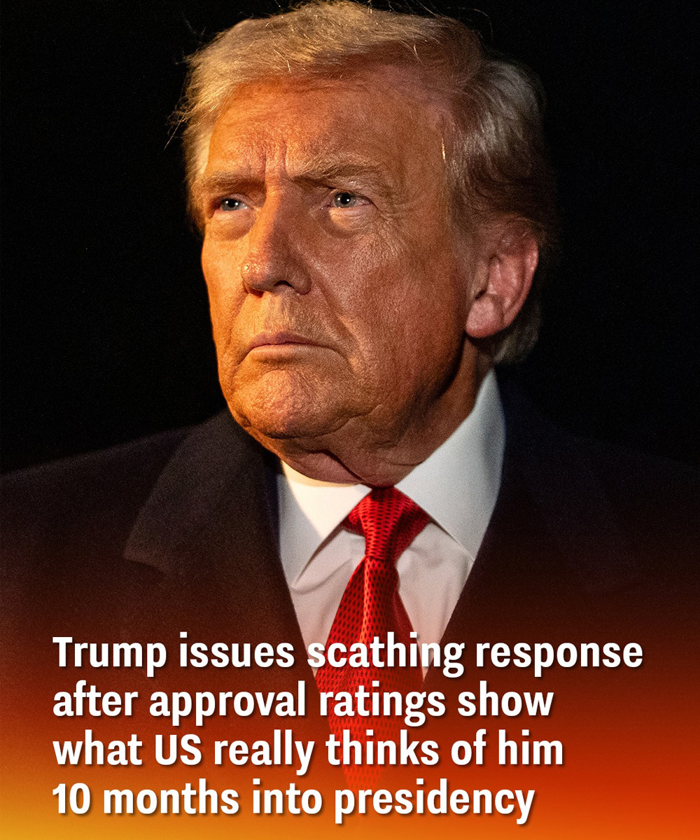Trump issues scathing response after approval ratings show what US really thinks of him 10 months into presidency