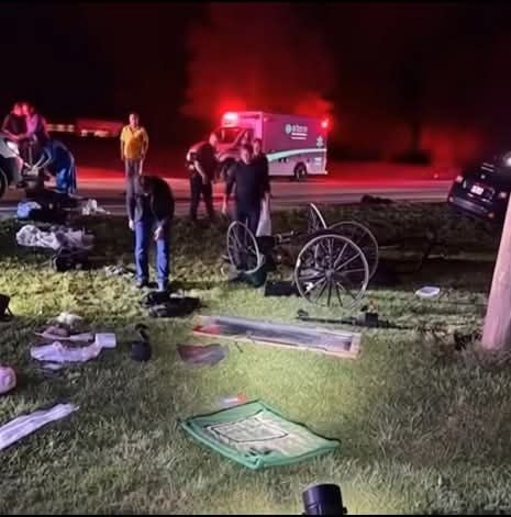 Jeep plows into Amish buggy near Berne, father airlifted, multiple children!