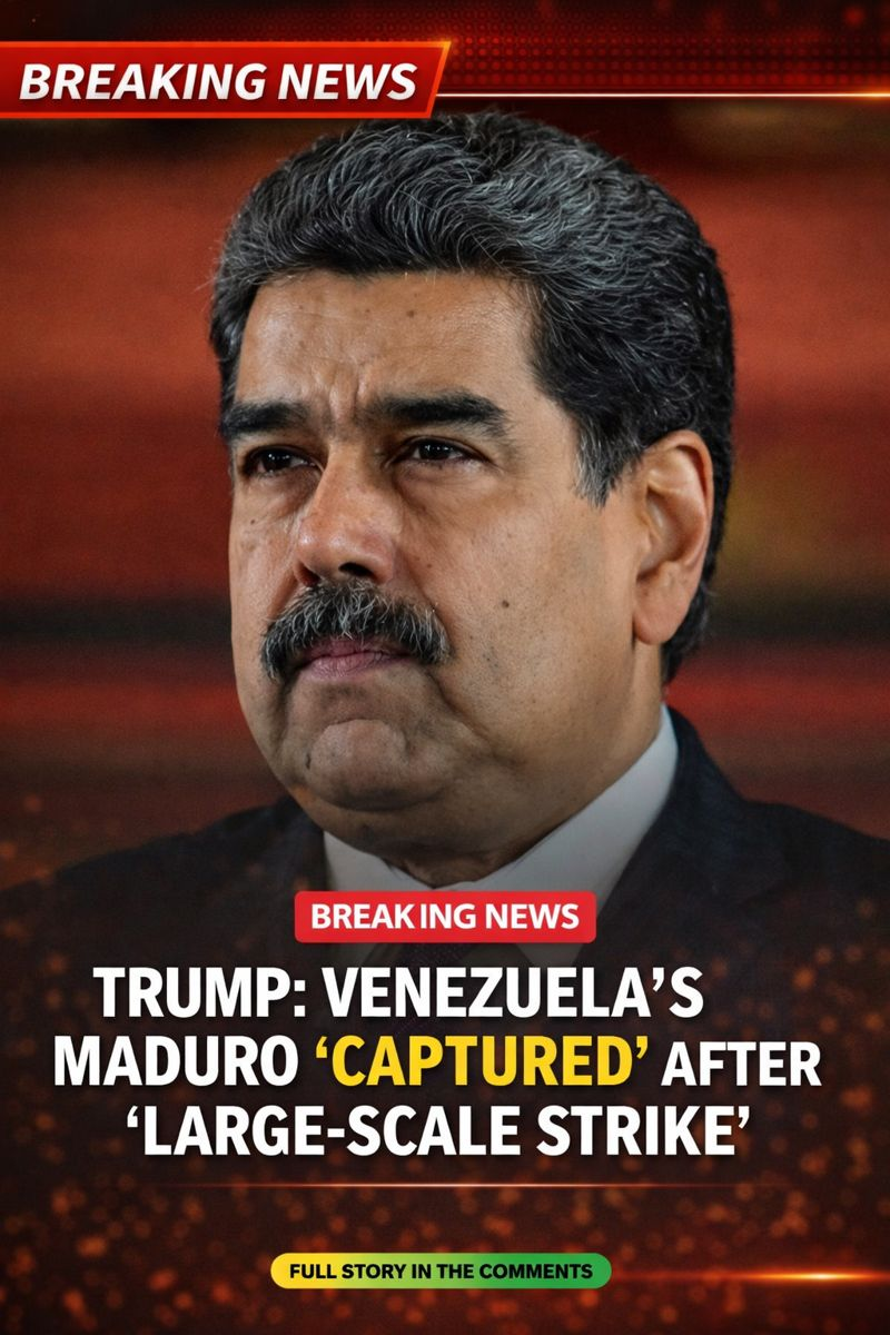 Trump: Venezuela’s Maduro ‘Captured’ After ‘L